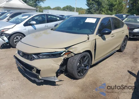 2025 Honda Civic Sport из США, поврежденный, VIN 19XFL2H87SE003740